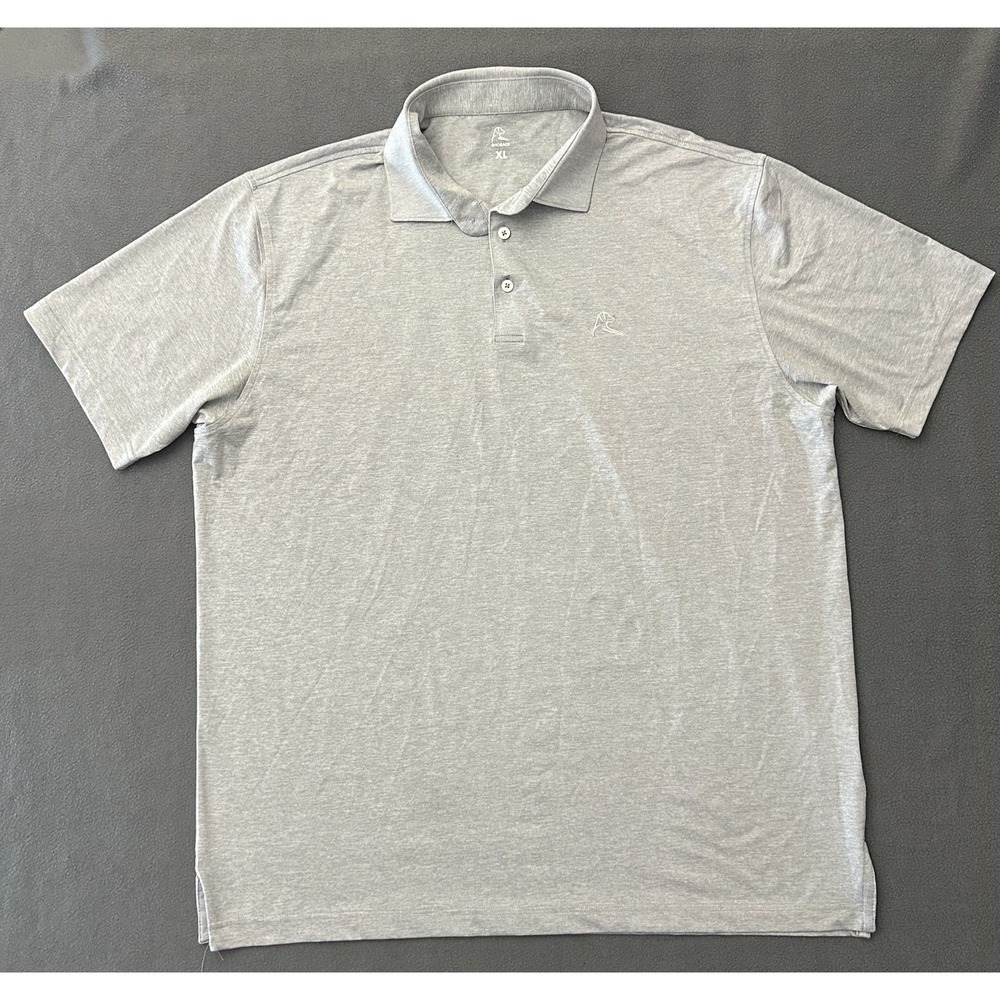 Rhoback Performance Golf Polo Men's XL Light Gray Heather